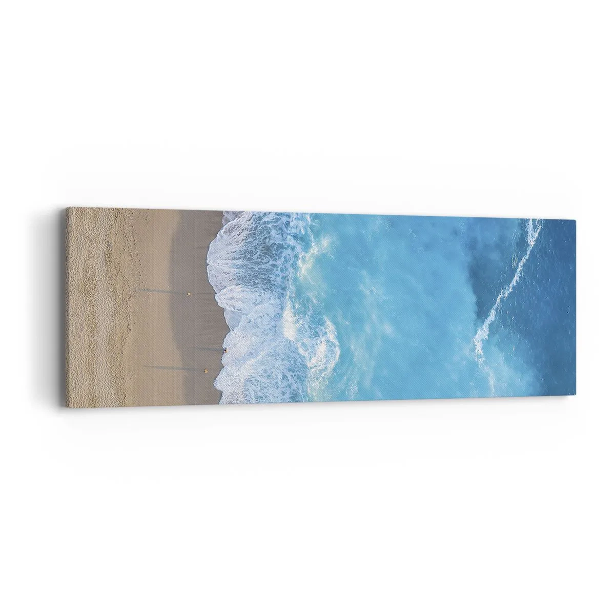 Schilderen op canvas - De kracht van blauw - 90x30 cm