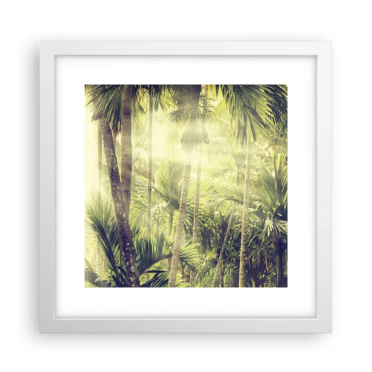 Poster in een witte lijst - In groene hitte - 30x30 cm