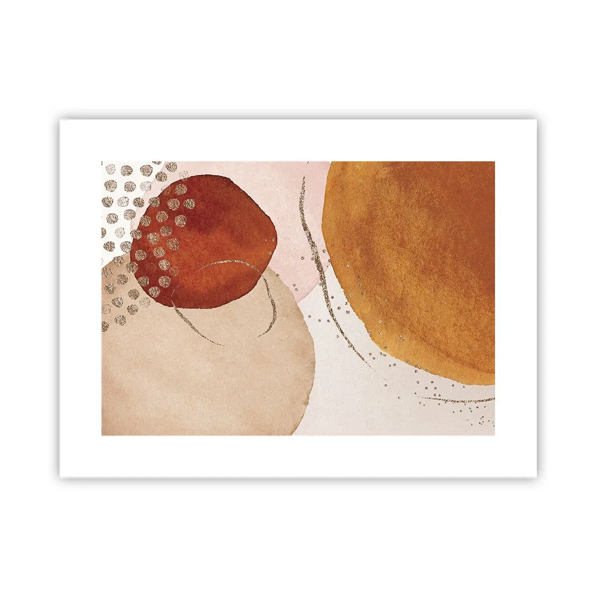 Poster - Rondheid en beweging - 40x30 cm