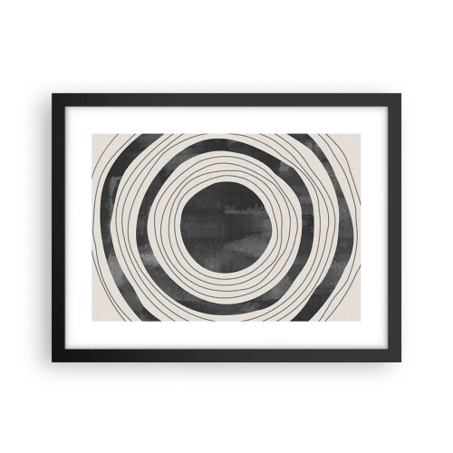 Poster in een zwarte lijst - Precies op het punt - 40x30 cm