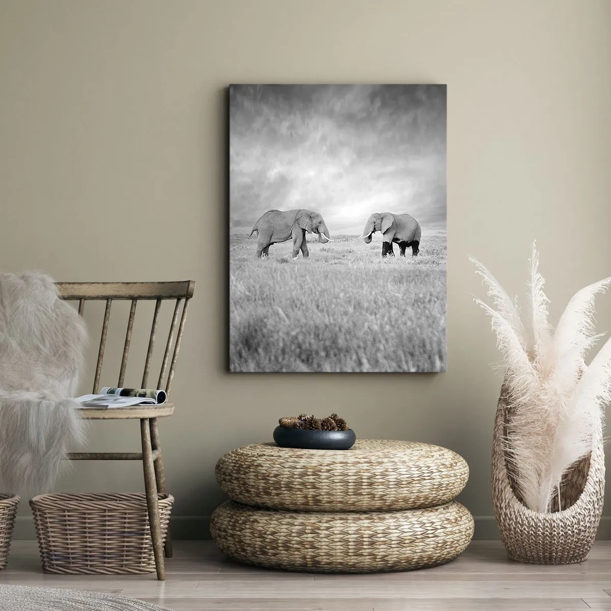 Schilderen op canvas - Grijs is mooi - 50x70 cm