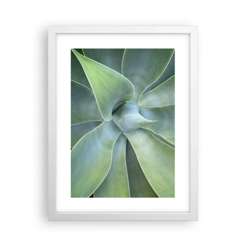 Poster in een witte lijst - De geboorte van groen - 30x40 cm