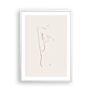 Poster in een witte lijst - De vorm van verlangen - 50x70 cm