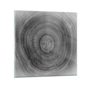 Schilderen op glas - Teken van de tijden - 40x40 cm