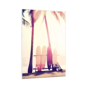 Schilderen op glas - Het wordt een geweldige dag - 50x70 cm