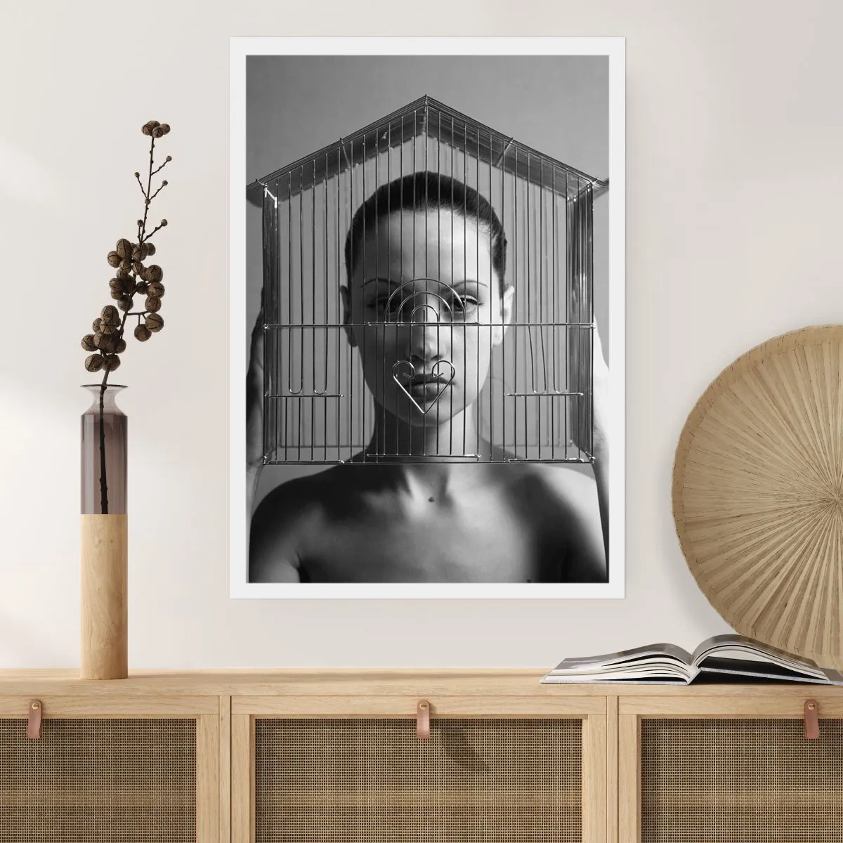 Poster - Een ietwat surrealistisch portret - 40x50 cm