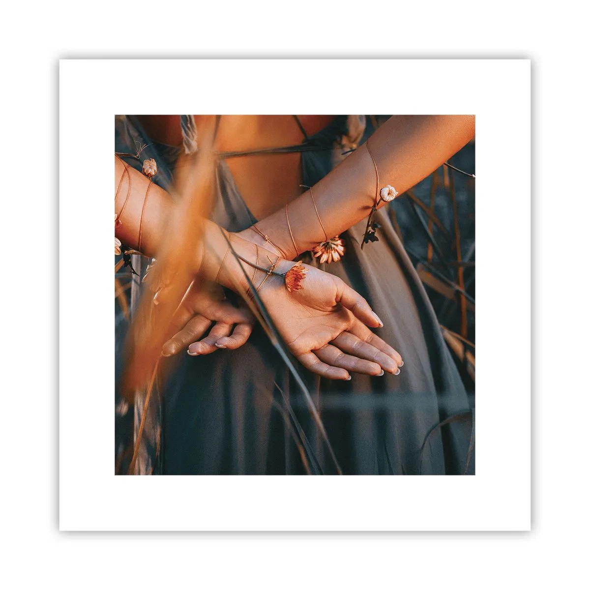Poster - Verbonden met de natuur - 30x30 cm