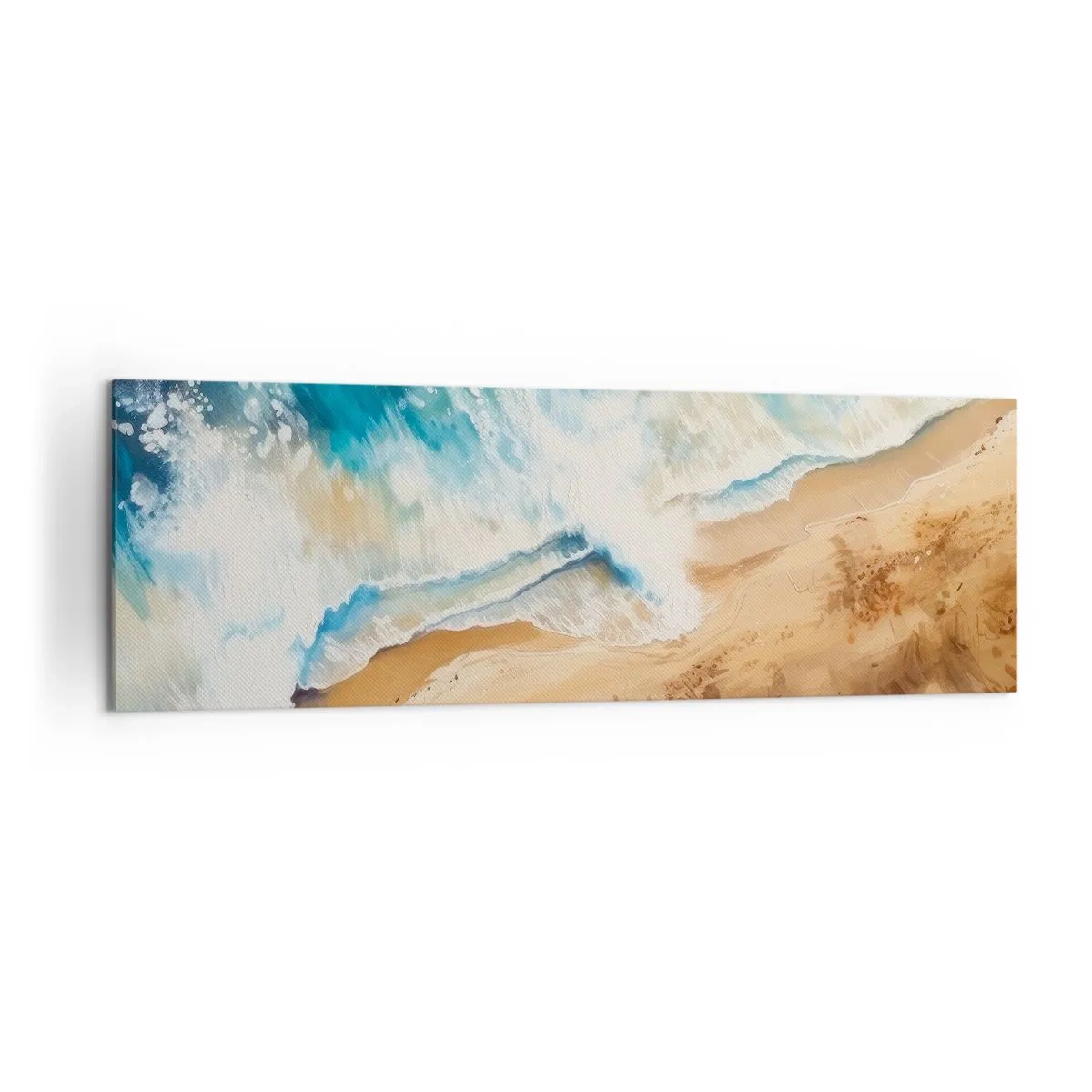 Schilderen op canvas - De terugkerende golf - 160x50 cm
