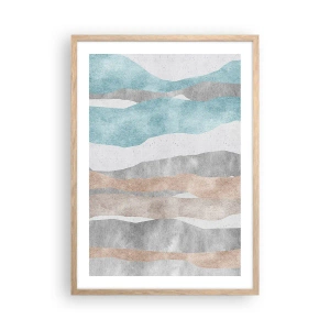 Een poster in een licht eiken lijst - Een studie van nabijheid - 50x70 cm