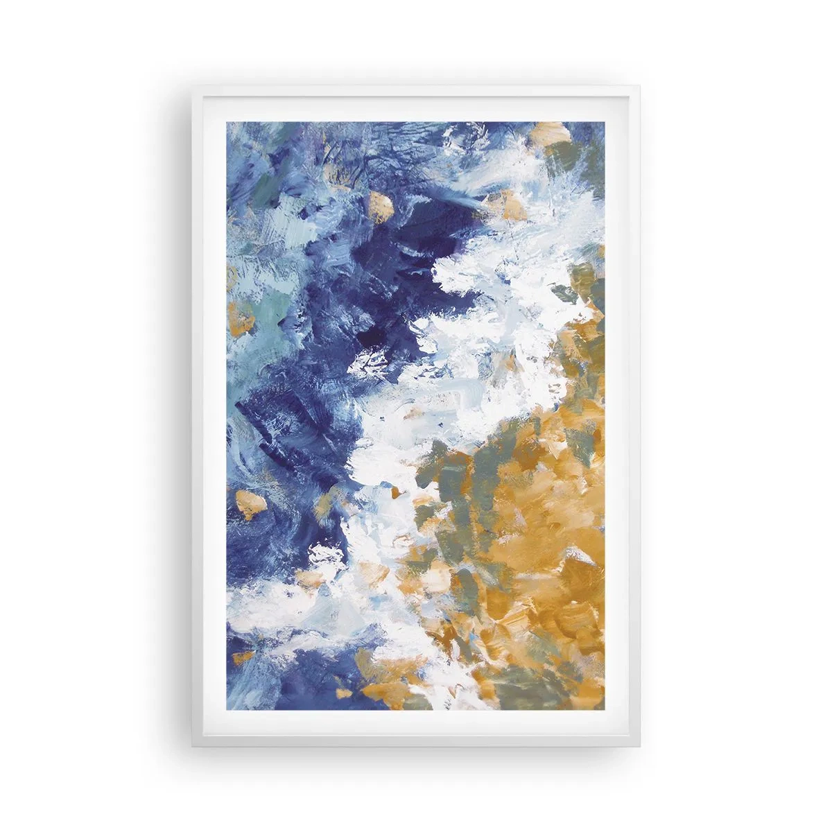 Poster in een witte lijst - Dans der Elementen - 61x91 cm