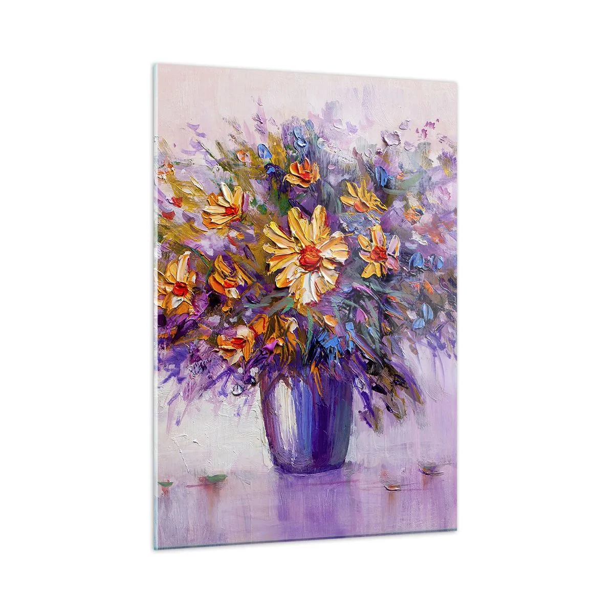 Schilderen op glas - Het ruikt zoet, ziet er zoet uit - 50x70 cm
