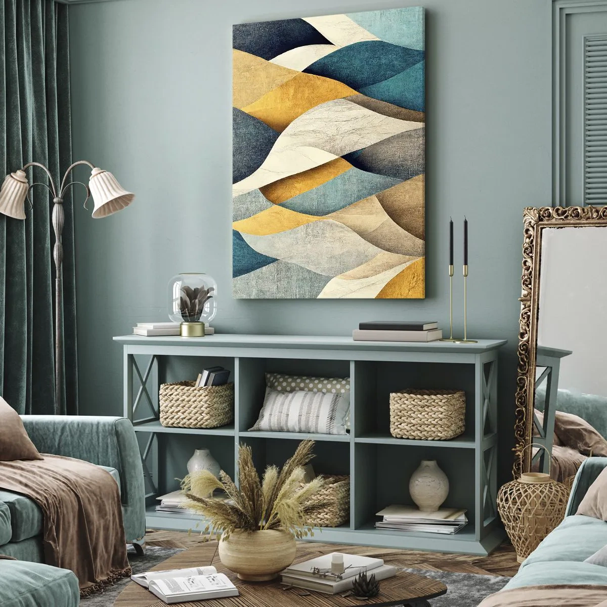 Schilderen op canvas - Ritme en beweging - 50x70 cm