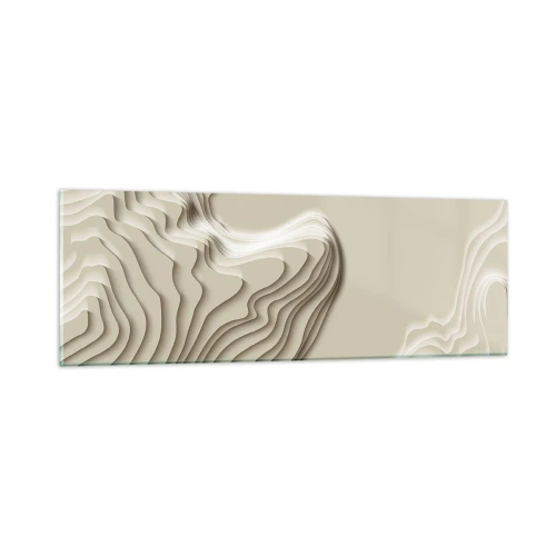 Schilderen op glas - Kunst topografie - 90x30 cm