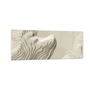 Schilderen op glas - Kunst topografie - 140x50 cm