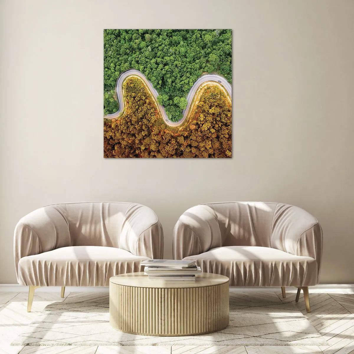 Schilderen op glas - Grenzen en doorbraken - 50x50 cm