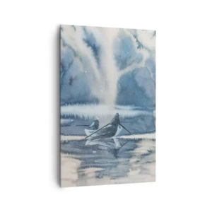 Schilderen op canvas - Vissers in hun paradijs - 80x120 cm