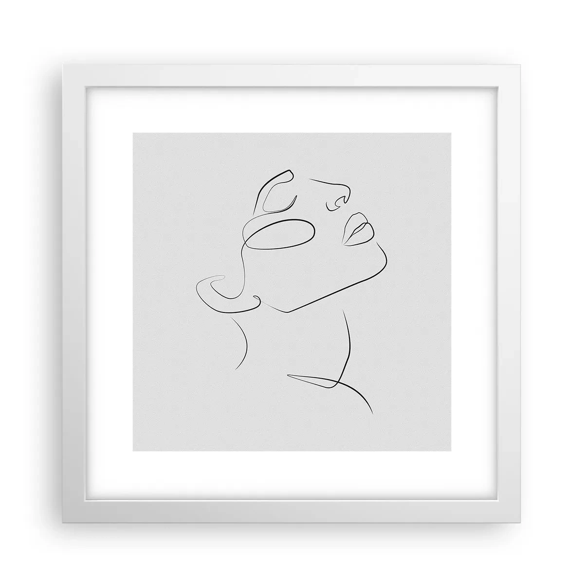 Poster in een witte lijst - De wendingen van dromen - 30x30 cm