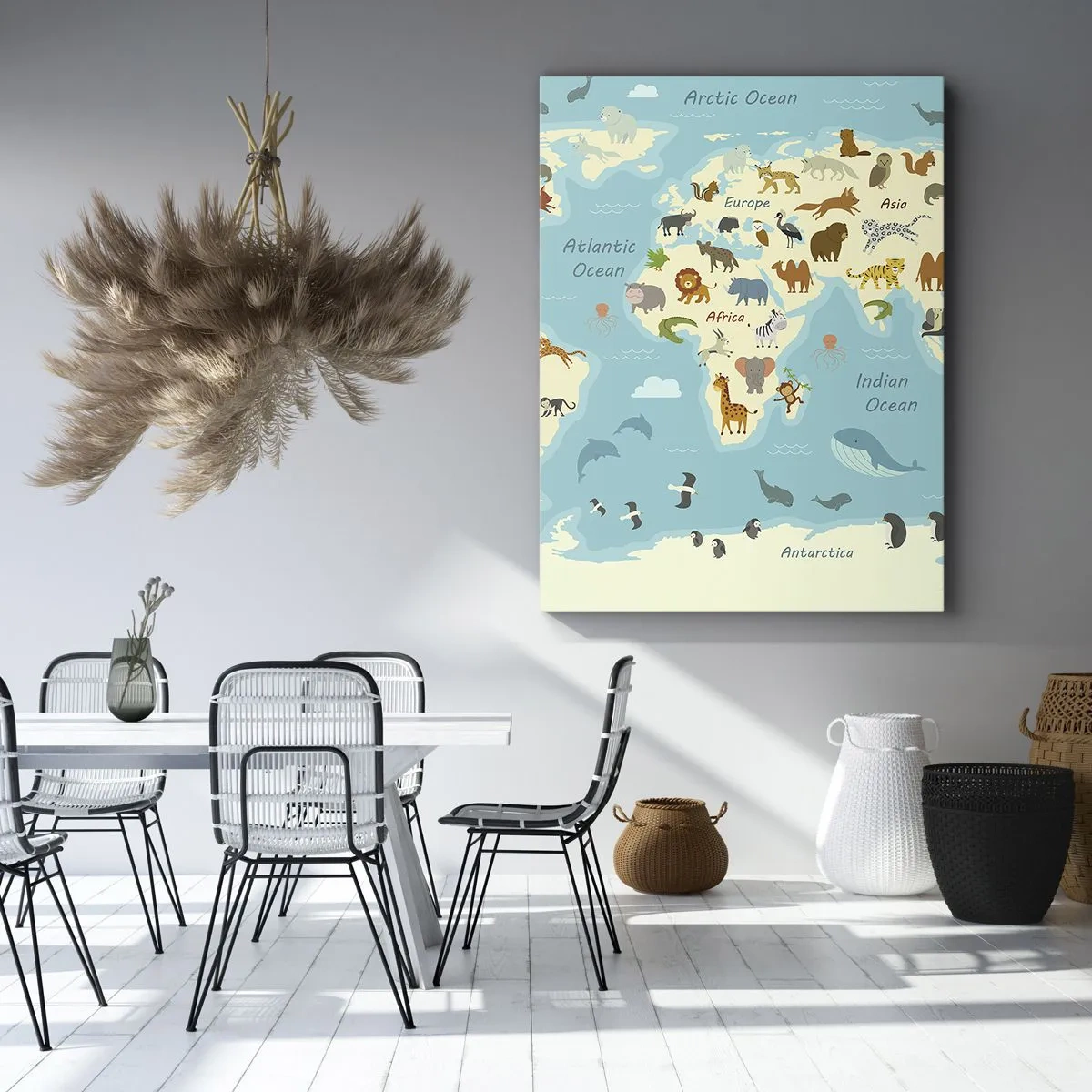 Schilderen op canvas - Goede buren - 50x70 cm