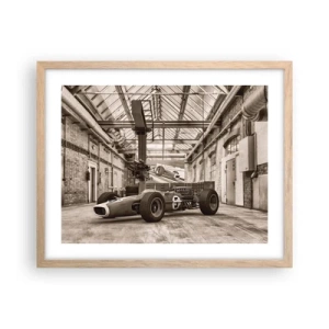 Een poster in een licht eiken lijst - De rust van de winnaar - 50x40 cm