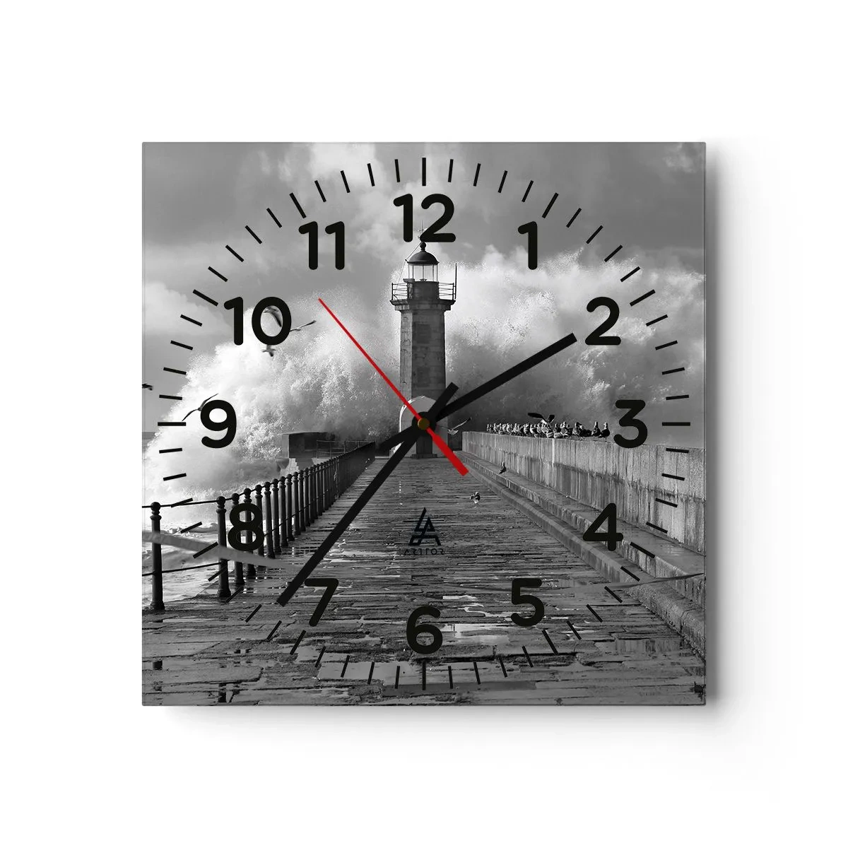 Wandklok - Klok - Onbevreesd - 40x40 cm