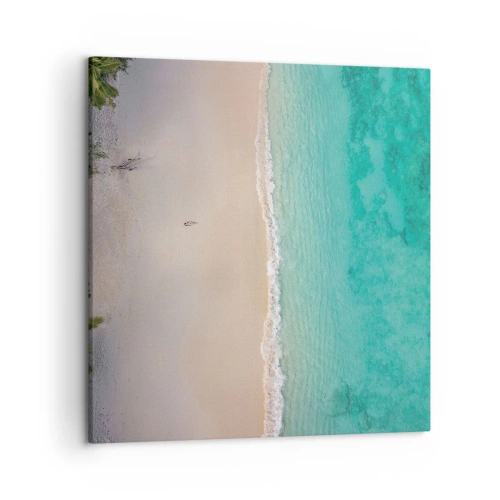 Schilderen op canvas - Paradijsstrand - 50x50 cm