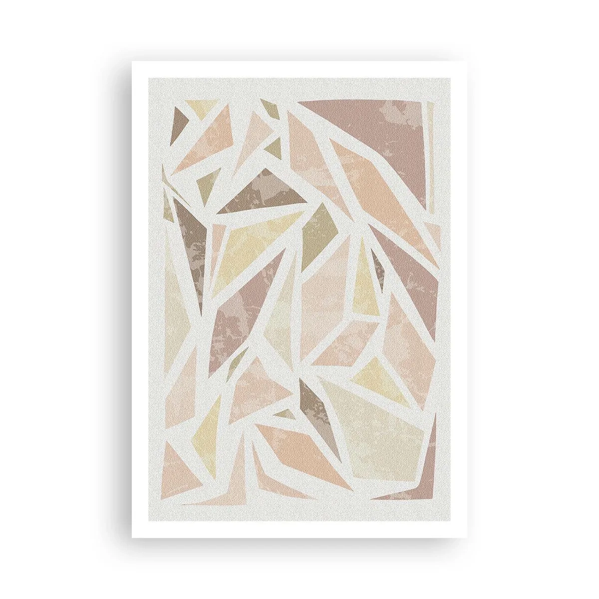 Poster - Gebrandschilderd glas compositie - 70x100 cm