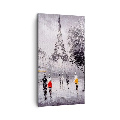 Schilderen op canvas - Parijs wandeling - 45x80 cm