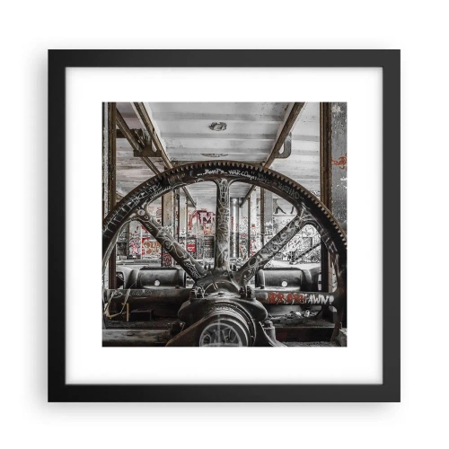 Poster in een zwarte lijst - Het geheime leven van de fabriek - 30x30 cm