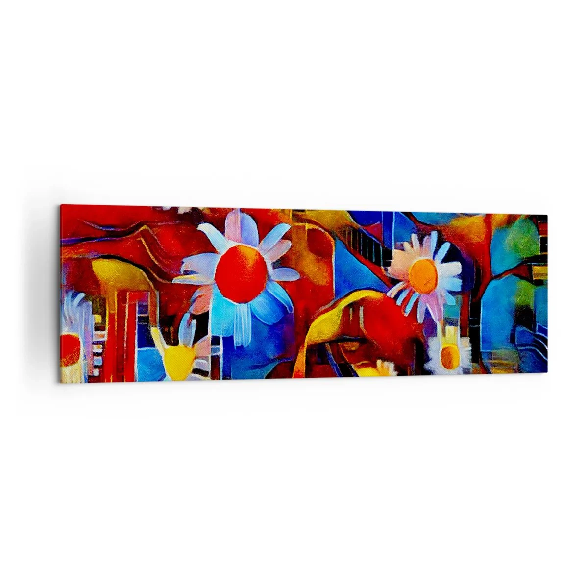 Schilderen op canvas - De kleuren van het leven - 160x50 cm