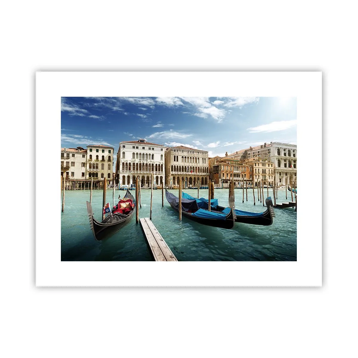 Poster - Paleizen in het blauw - 40x30 cm