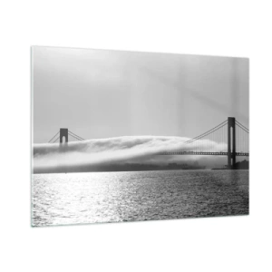 Schilderen op glas - Vaar door de Golden Gates - 100x70 cm