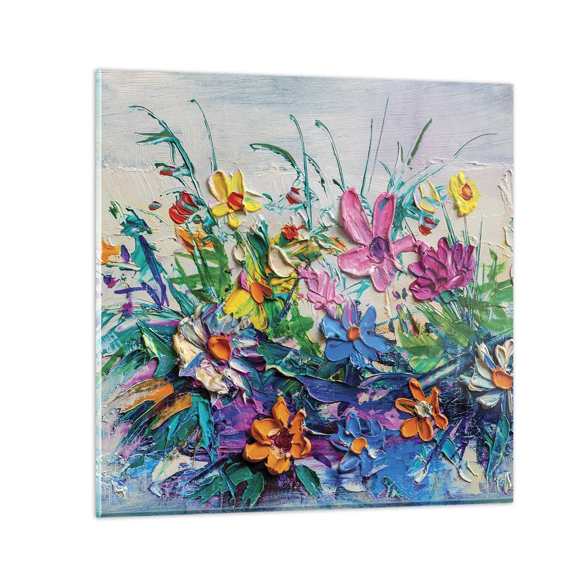 Schilderen op glas - Helemaal geen stilleven - 30x30 cm