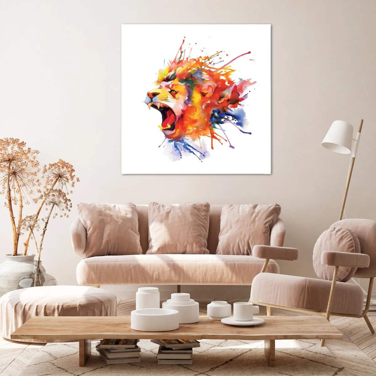 Schilderen op canvas - Van woede exploderen  - 60x60 cm