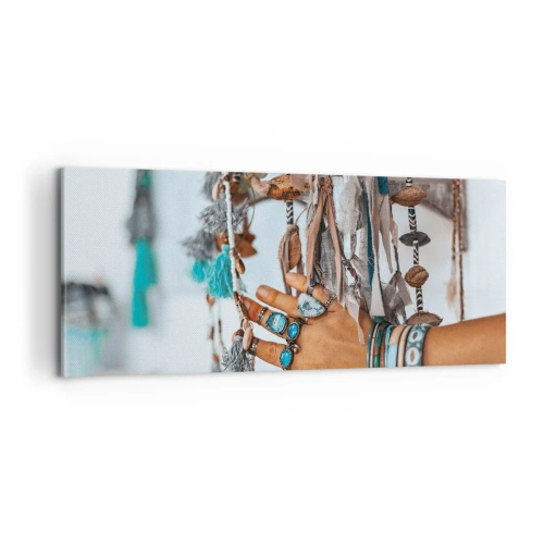 Schilderen op canvas - Lokale schatten - 100x40 cm