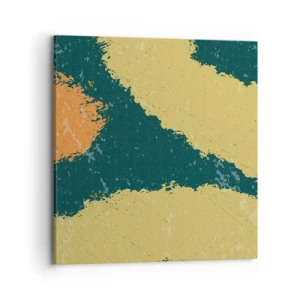 Schilderen op canvas - Abstractie – langzame beweging - 70x70 cm