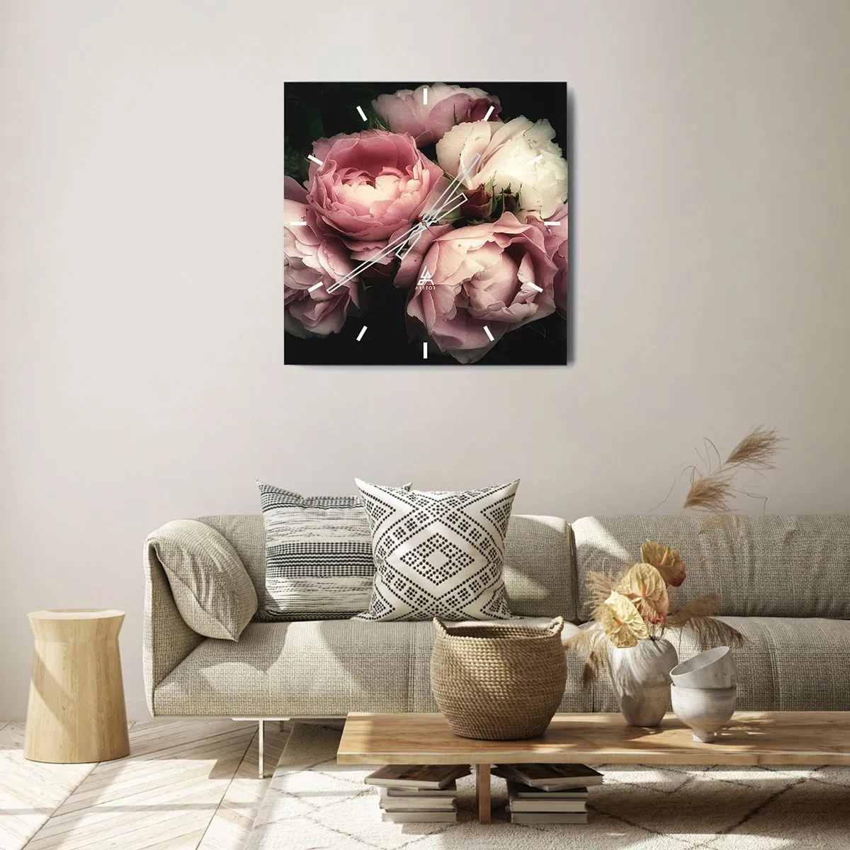 Wandklok - Klok - De charme van belle epoque - 40x40 cm