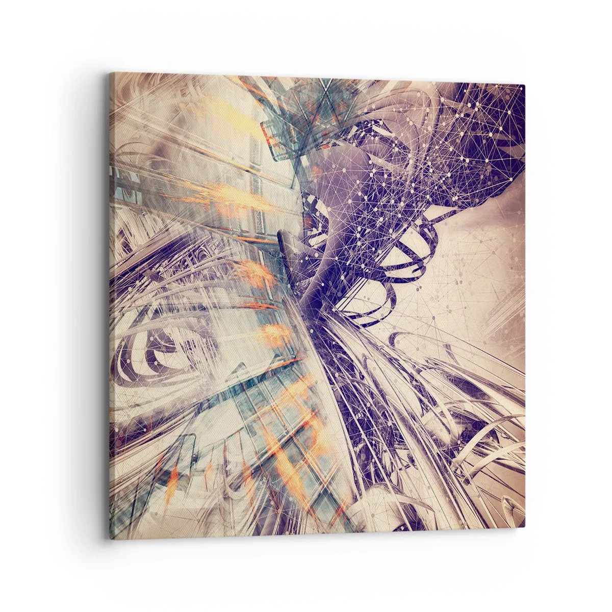 Schilderen op canvas - In grote haast - 70x70 cm