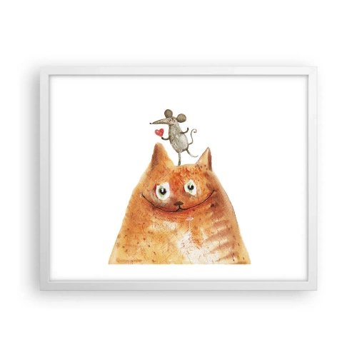 Poster in een witte lijst - De paradoxen van de liefde - 50x40 cm