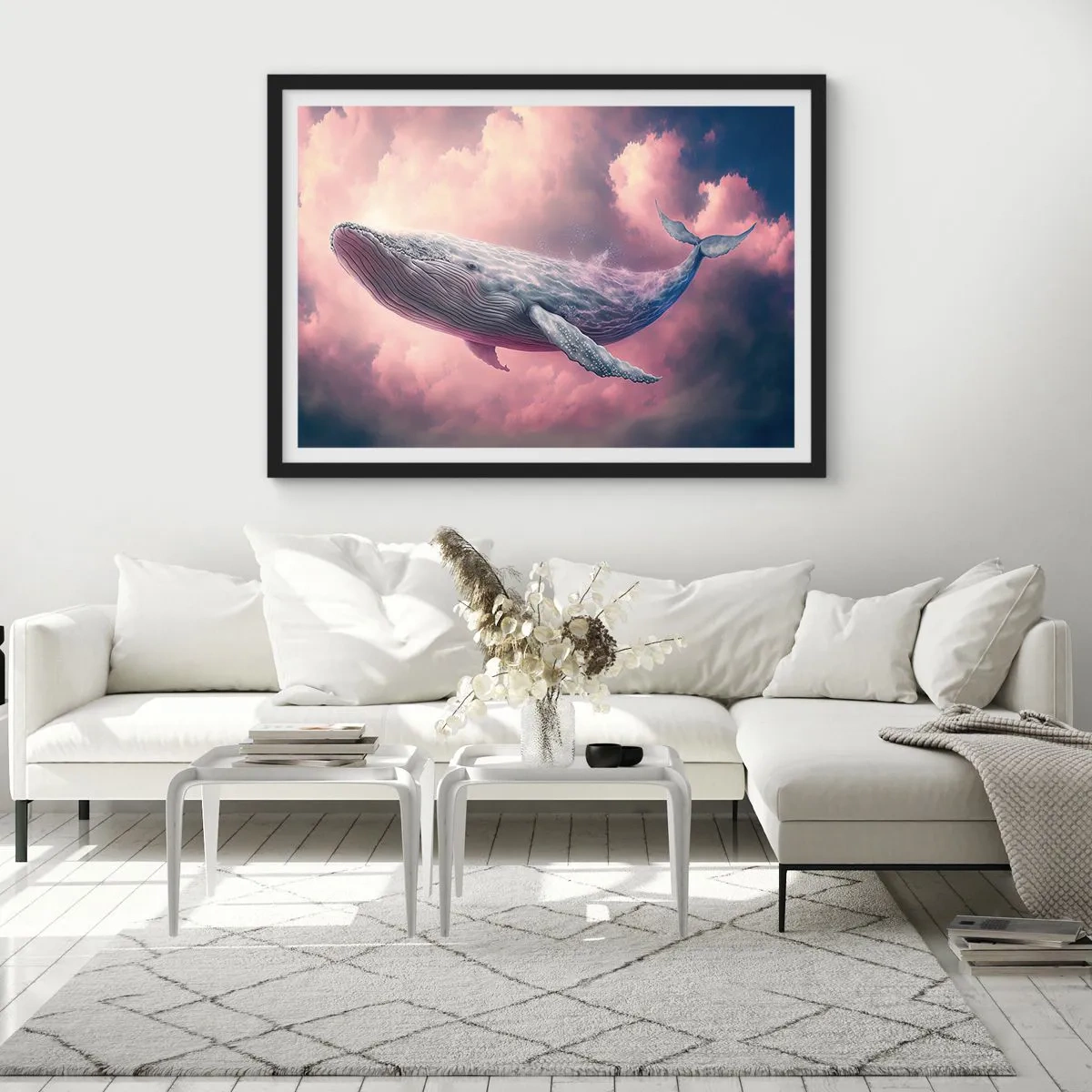 Poster in een zwarte lijst - Wrijf over je ogen - 70x50 cm