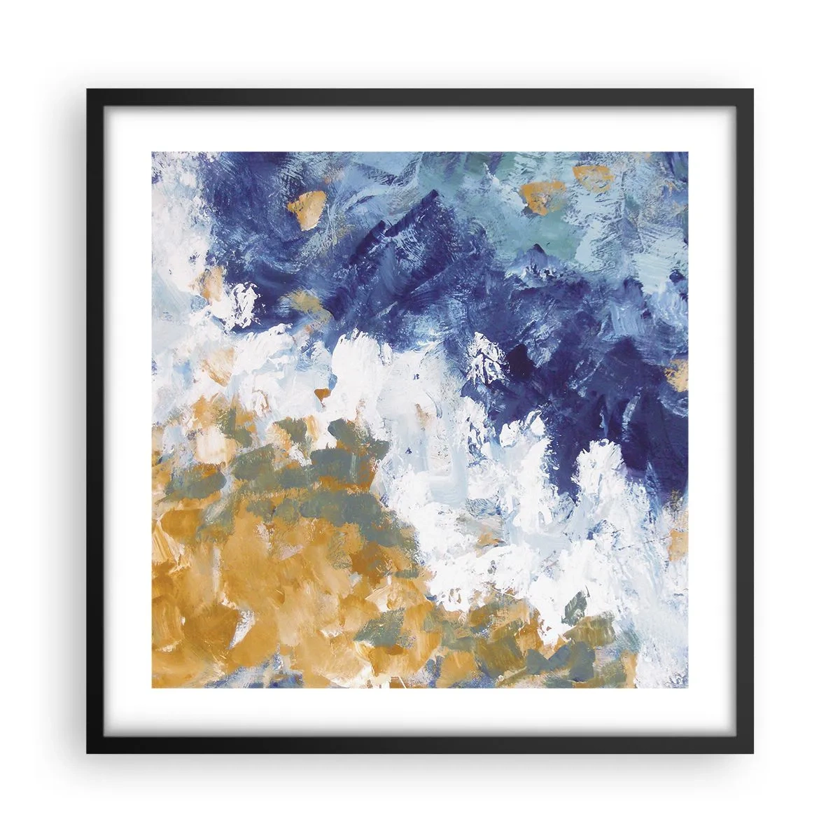 Poster in een zwarte lijst - Dans der Elementen - 50x50 cm