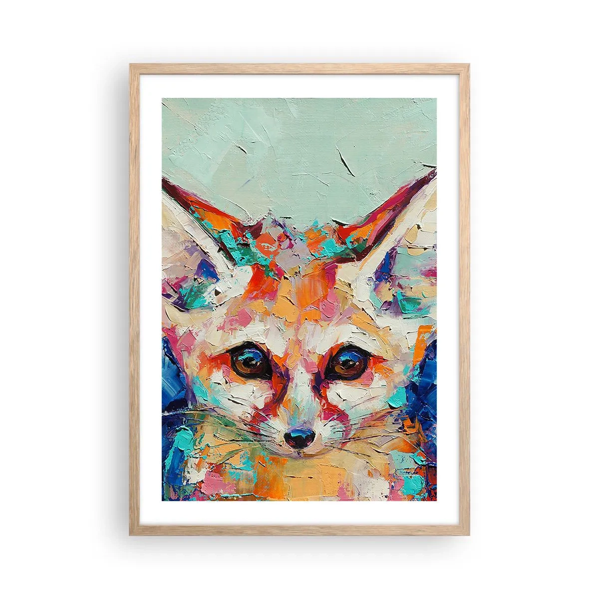 Een poster in een licht eiken lijst - Ben je klaar voor mij? - 50x70 cm