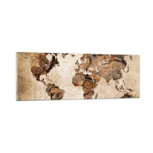 Schilderen op glas - Ontdekking van de wereld - 90x30 cm