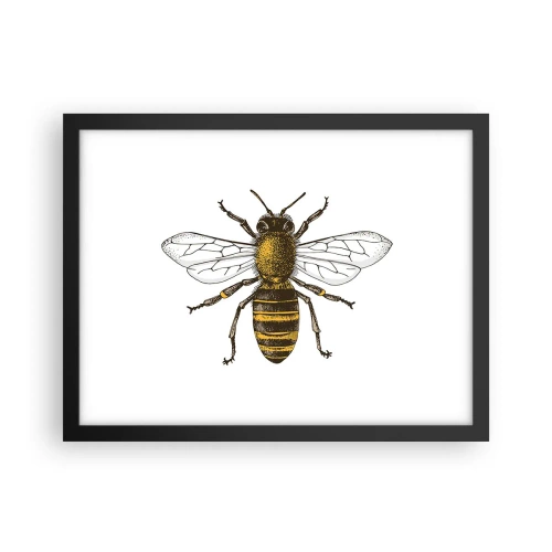 Poster in een zwarte lijst - Mooi en goed - 40x30 cm