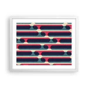 Poster in een witte lijst - In de diepte en vooruit - 50x40 cm