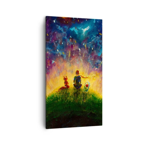 Schilderen op canvas - Liefde en vriendschap - de hele wereld - 45x80 cm