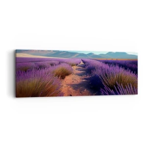 Schilderen op canvas - Geurige velden - 90x30 cm