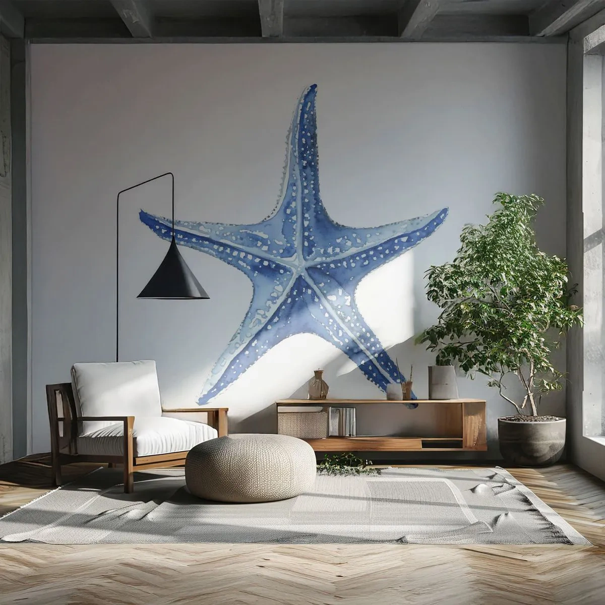 Fotobehang Standard Eco - Ster van de zee - Zeester, Kust, koraalrif - 150x105 cm