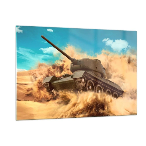 Schilderen op glas - Niet te verslaan - 120x80 cm