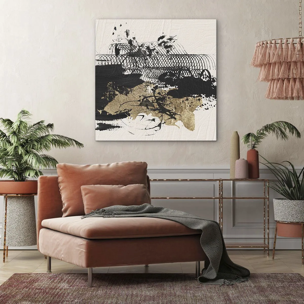 Schilderen op canvas - Compositie met passie - 30x30 cm