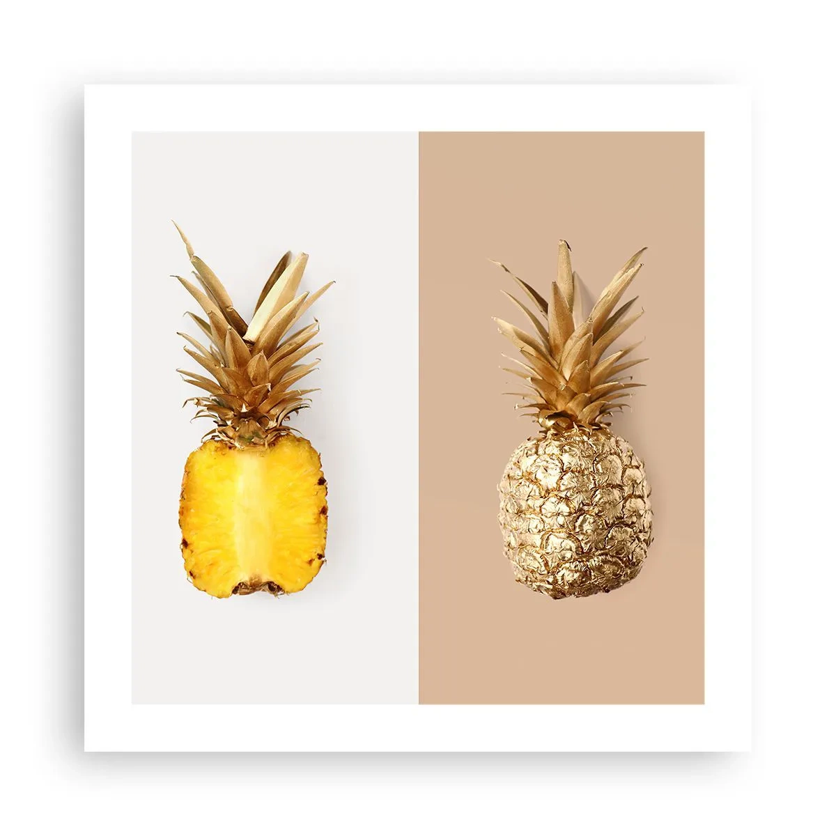 Poster - Ananas voor ons - 50x50 cm